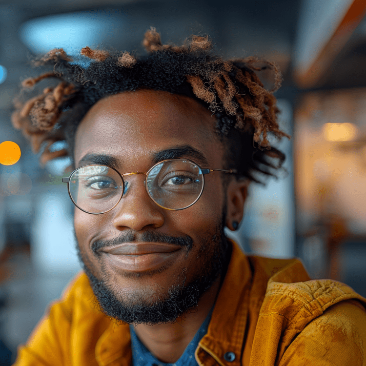 portrait of a man wearing glasses